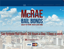 Tablet Screenshot of mcraebailbonds.com